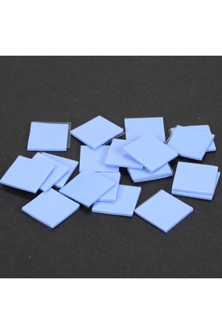 Folinda 20 Adet 15x15x1.0mm Isıiletimli Silikon Yastık - Cpu, Ekran Kartı, Led İçin Isı Dağıtıcı, Isolasyonlu, Yüksek Esneklikli Soğutucu Diğer