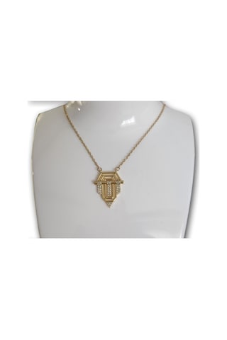 Uzel Sarı Gold İhtişamın Gücün ve Özgüvenin Simgesi Kolye