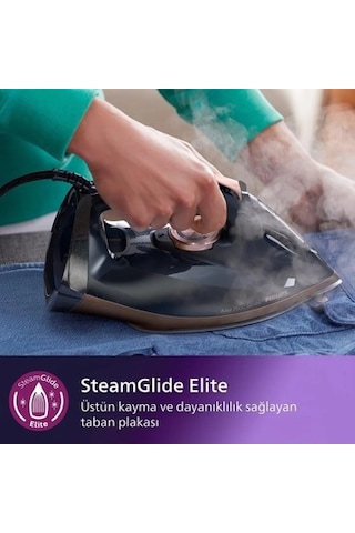 Philips 7500 Serisi Buharlı Ütü, 3200w, 55 G/dk Sürekli Buhar, Steamglide Elite, 260 G Şok Buhar,