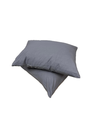 Clasy 2 Adet %100 Pamuk Ranforce Yastık Kılıfı 50 X 70 Gri
