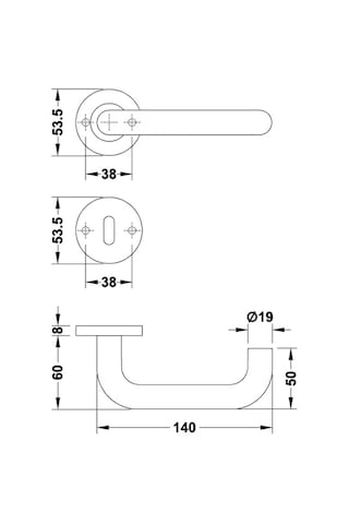Hafele Roland-pro Kol Seti Wc P.çelik Mat