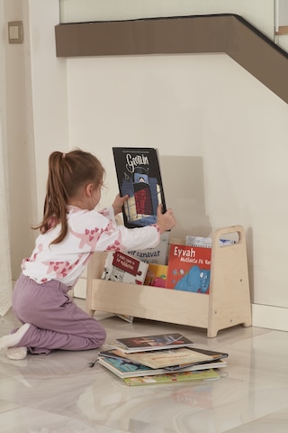 Montessori Küçük Boy Kitaplık Bej Montessori Küçük Boy Kitaplık Bej