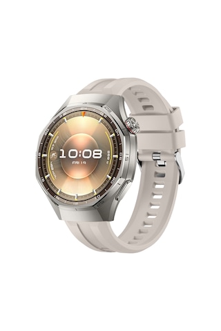 Sneezy Huawei Watch Gt6 Pro 46mm İle Uyumlu Spor Silikon Metal Tokalı Soft Saat Kordonu
