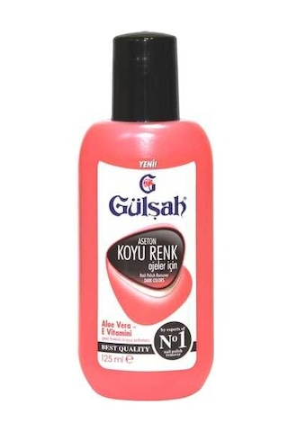 Gülşah Koyu Renk Ojeler için Aseton Pembe 125 ML