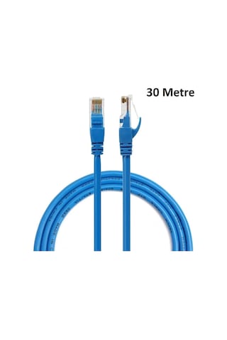 CAT6 KABLOSU ETHERNET 30 METRE İNTERNET MODEM LAN RJ45 UÇ