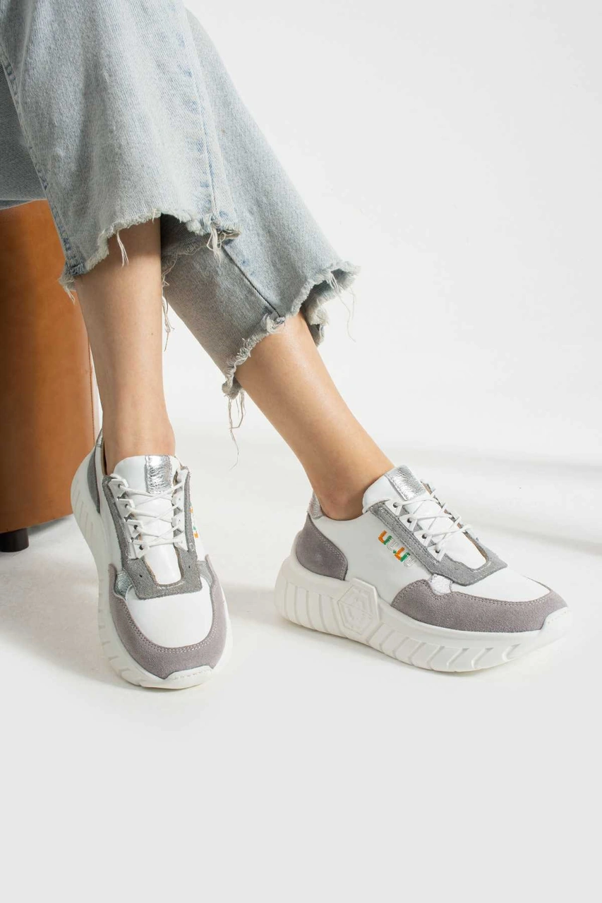 Bestello Bağcıklı Termo Taban Sneaker 331-sut-30 Kadın Ayakkabı Beyaz
