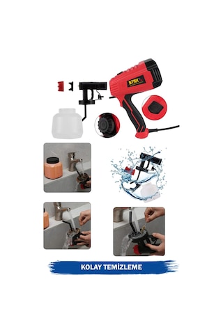 Staxx Power Germany Elektrikli Sprey Boya Püskürtme Tabanca 800W