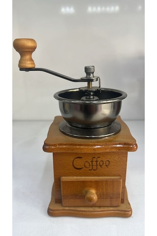 Kahve Değirmenive Moka Pot 6 Lık 2 Li Set Siyah