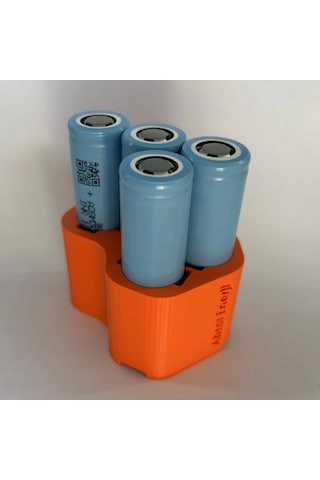 Absol Enerji 18650 Punta Kaynak Pil Tutucusu Fikstür 3+1 Piller İçin Uygun