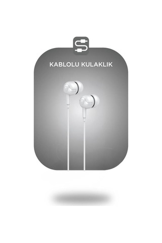 Premium Kulak Altı Genç İçin Stereo Ses Kablolu Kulaklık H10 Beyaz