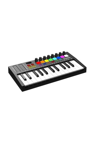 Midex Md-255 Yeni Nesil Midi Klavye 25 Tuşlu 8 Hassasiyetli Lounch Pad 8 Ton Potansı