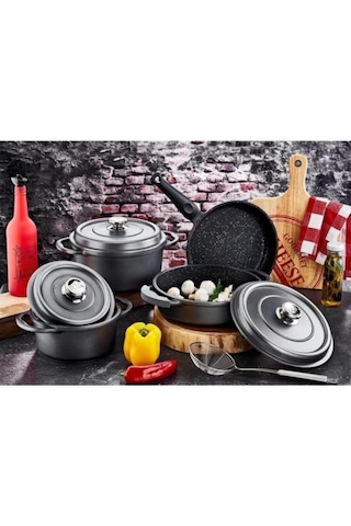 OLİKA DTS PLU704 PALLADİUM PLUS 7 PARÇA DÖKÜM TENCERE SETİ