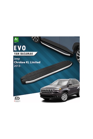 S-dizayn Jeep Cherokee Kl Evo Krom Yan Basamak 173 Cm 2013 Üzeri