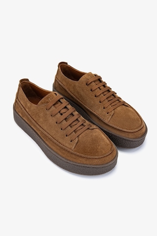 Valmenti Erkek Hakiki Deri Kahverengi Sneakers & Spor Ayakkabı 1111 502 Erk Ayk Y25 Sıgaro Suet Kahverengi