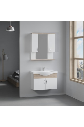 Denko Akyazı 80 Cm Mdf Alize Banyo Dolabı Takımı Çok Renkli