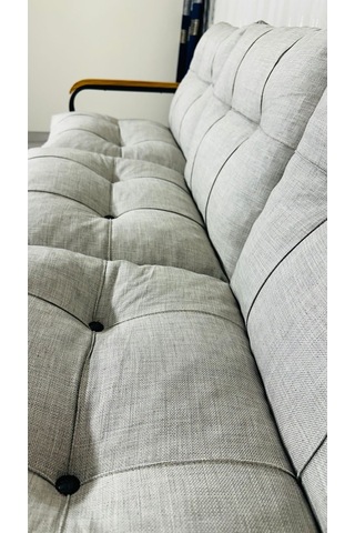 Madame Home Karanfil Balkon, Bahçe, Cafe - Metal Kanepe Koltuk Takımı 3 Lü Açık Gri