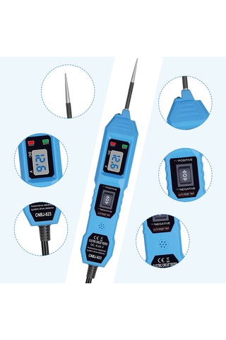 Güç Akım Probu Test Cihazı Test Işık Onarım Devreleri Süreklilik Testi İçin Teşhis Aracı Elektrik Test Cihazı