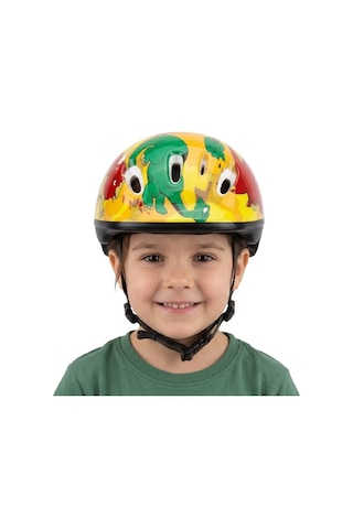 Asistan Mv6-2 Dino Xs 44-48cm Çocuk Bisiklet Kaskı Çok Renkli