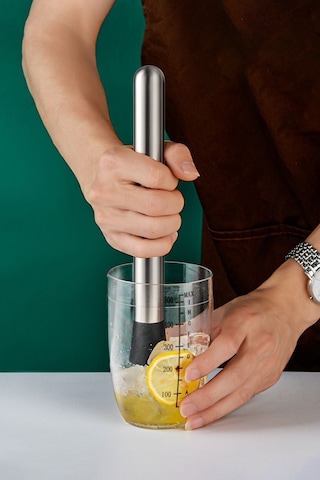 Çelik Kokteyl Hazırlama Kaşığı Ve Bar Tokmağı Seti Cin587