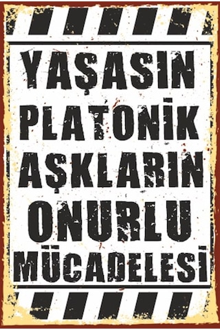 Yaşasın Platonik aşkların onurlu mücadelesi duvar yazısı retro ah