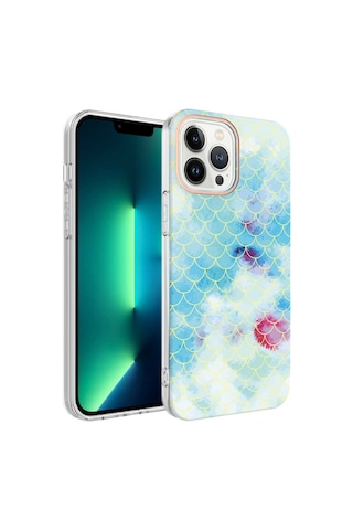 Apple Uyumlu iPhone 13 Pro Kılıf Zore Bella Fosforlu Şık Tasarım Kılıf