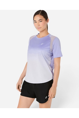 Asics Road Fade Ss Top Kadın Mor Kısa Kollu Tshirt 2012d420-500