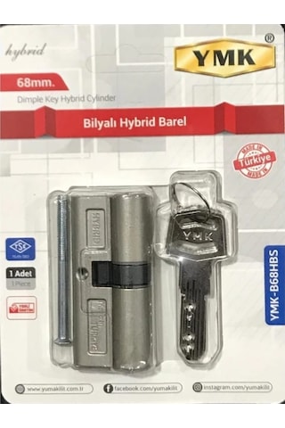 Ymk 68 Mm Bilyalı Barel Nikel Kapı Bareli 3 Anahtarlı Ymkb68hbs 68 MM Ymk 68 Mm Bilyalı Barel Nikel Kapı Bareli 3 Anahtarlı Ymkb68hbs 68 MM