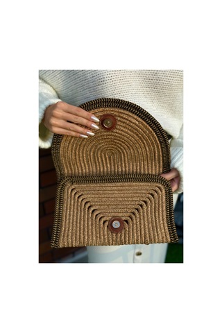Aylakaya Tress Clutch Bej Bej