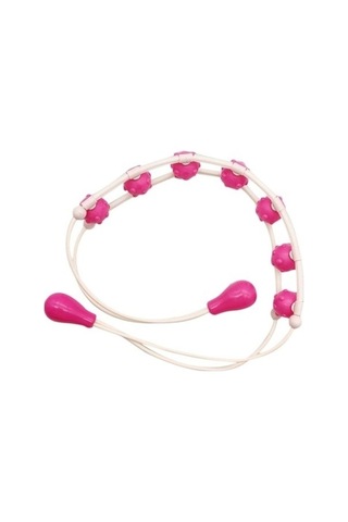 Tysm Bel Ve Arka Masaj Boncuk Halkası Pembe, 360 Derece, Uzunluğu 100cm, Pratik Çok Renkli Rahatlatıcı Masaj Aparatı Çok Renkli