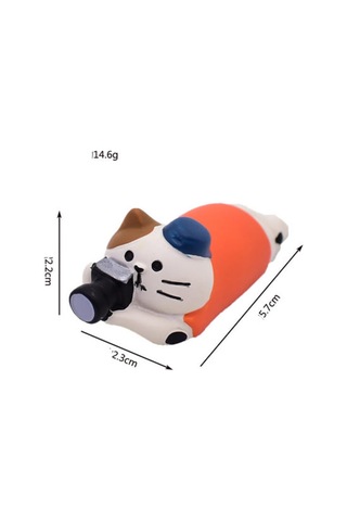 Fotoğraçı Kedi Mini Figür