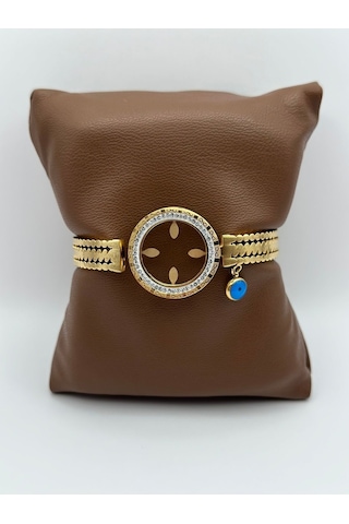 Arnes Jewelry Çelik Çeyrek Altın Takılabilen Kelepçe Ar242nes Gold