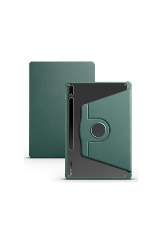 Galaxy Uyumlu Tab S8 Plus Sm-x800 Kılıf Termik Kalem Bölmeli Dönebilen Standlı Kılıf