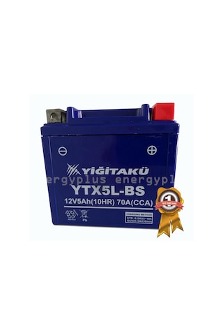 Yiğit Akü 12 Volt 5 Ah Amper YTX5L Motosiklet Aküsü
