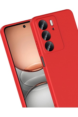 Uryport Realme C75 4g First Silikon - Kırmızı