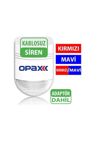 Opax Bgr-09 Kablosuz Harici Siren /mesafe Artırıcı /repeater Adap