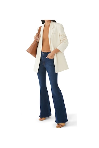 Good American Ideal Fit Flare Kot Pantolon Mavi