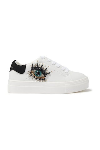 Kurt Geiger Çocuklar Için Düşük Tabanlı Sneaker Ayakkabılar Beyaz