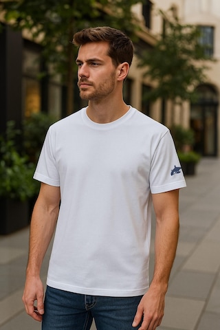 Erkek Bisiklet Yaka Basic Düz Kısa Kollu Gri T-shirt Çok Renkli