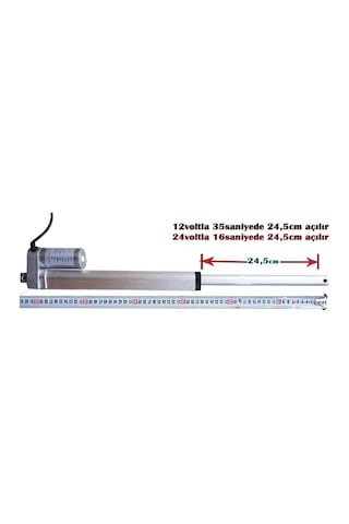 Lineer Aktüatör Motor 24v 250mm 10 Inch