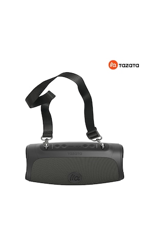 Tazata Boomblast Mini Bluetooth Hoparlör- Gri - 60w Ipx7, 10 Saat Şarj, Powerbank, İnanılmaz Ses