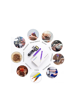 Yifomall Taşınabilir Şarjlı Lehim Makinesi - 330-400 C Ayarlanabilir Sıcaklık, 8w Güç, Dahili Pil, Lehim Ucu Hediyeli