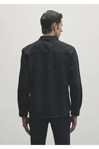 Mavi - Roy Lux Black Nights Koyu Gri Denim Gömlek 0210496-82410 Gri