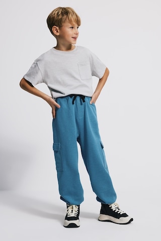 Kids Boy Kargo Cepli Loose Fit Mavi Jogger Mavi