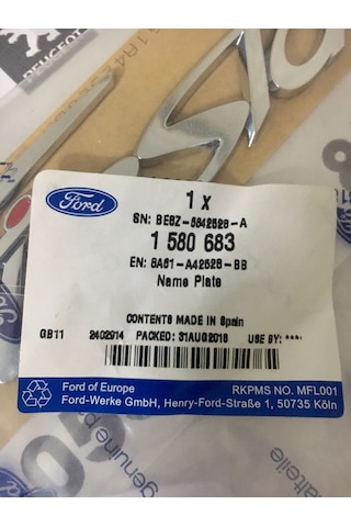 Ford Fiesta Yazı 8a61 A42528 Bb - 1580683