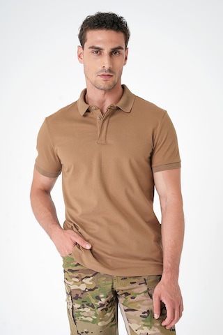 Mecanık Casual Ryker Polo T-shirt Camel