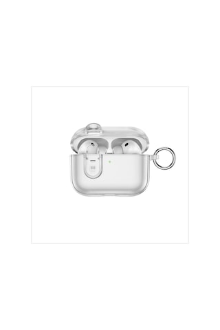 Apple Uyumlu AirPods Pro 3 Wiwu İshield Pro Hc-301 Airbag Tasarımlı Parmak İzi Bırakmayan Kılıf Şeffaf Şeffaf