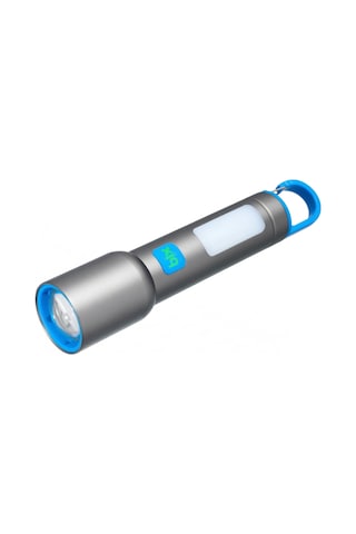 Bix Bx1010fl 10w 500 Lümen Zoom Özellikli 500 Metre Menzilli Metal Led El Feneri Şarj Edilebilir Flashlight Gri