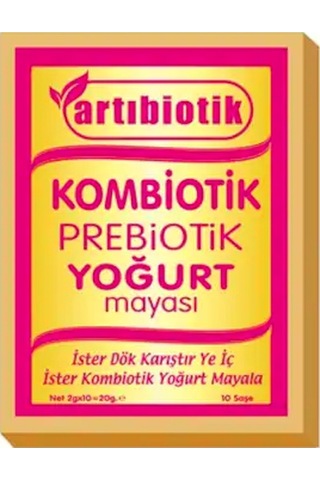 Artıbiotik Kombiotik Prebiotik Yoğurt Mayası 10 x 2 G
