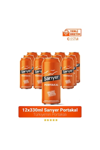 Sarıyer Portakal Aromalı Gazoz 12 x 330 ML