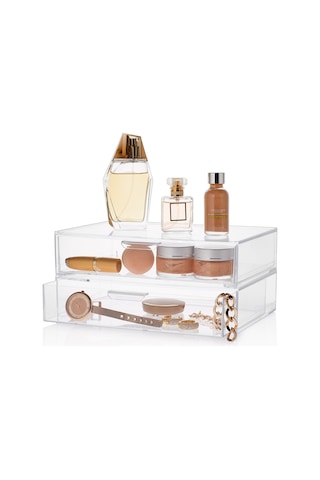 Artirilabilir Çekmeceli Makyaj Organizer 2 Li Artirilabilir Çekmeceli Makyaj Organizer 2 Li